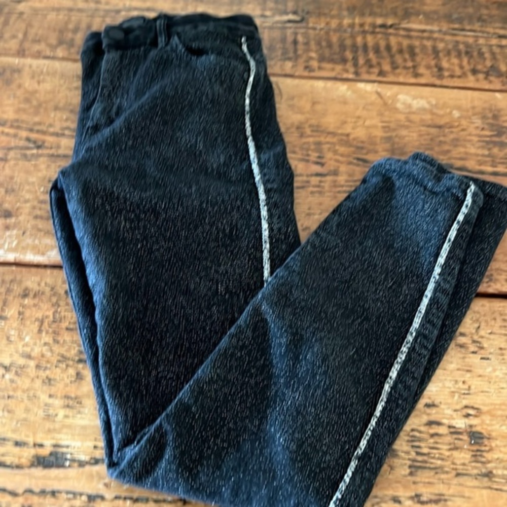 Mother women’s size 26 high waisted looker skinny textured ankle embellished